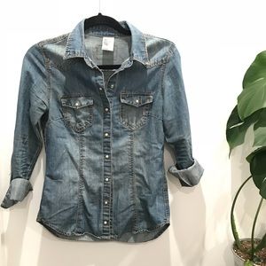 Jean Button Down